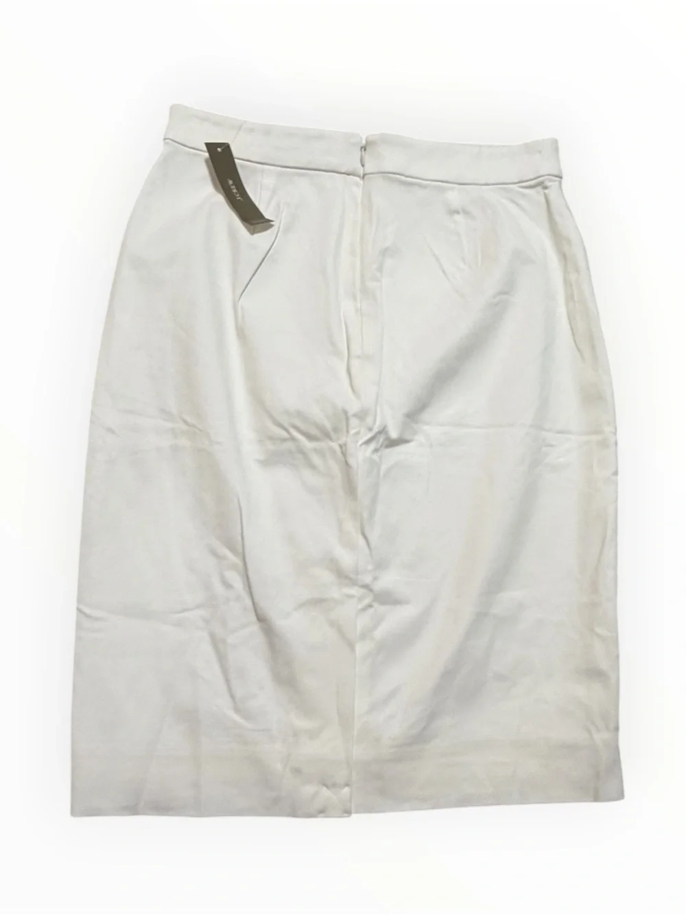 J. CREW Off White Pencil Skirt Stretch Work Party Preppy Classic No. 2